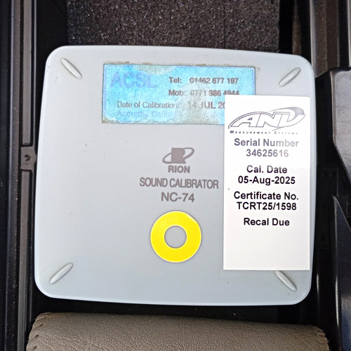 Rion sound calibrator - rion,